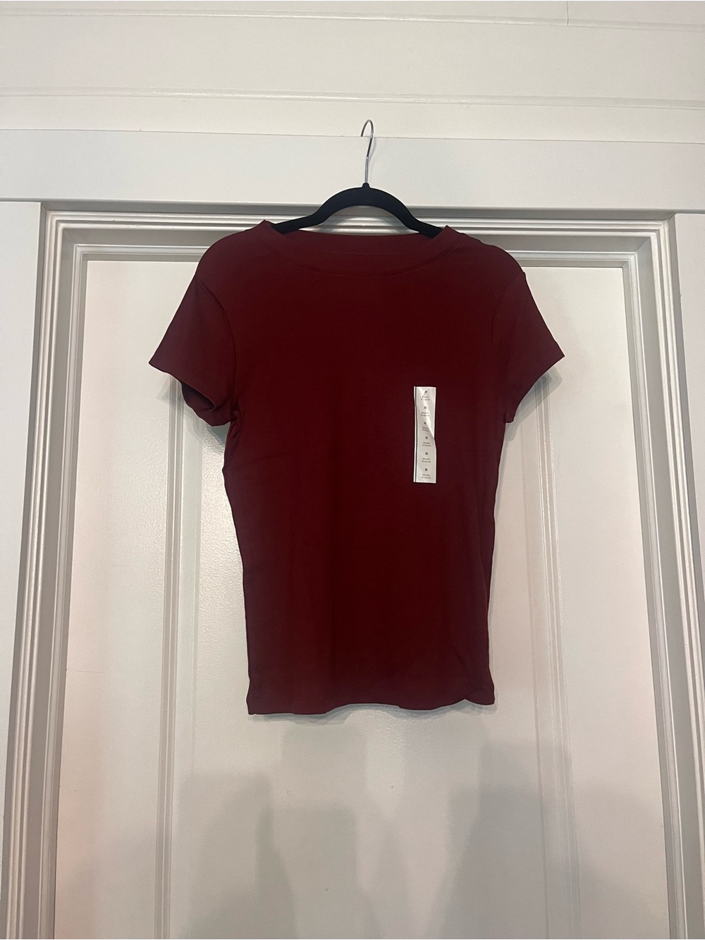 a new day Short Sleeve Crewneck Tee - Deep Red